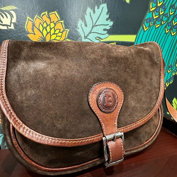 Vintage Bally International Suede Saddle Crossbody – Made in Italy Late 1970s - Picture 5 of 10